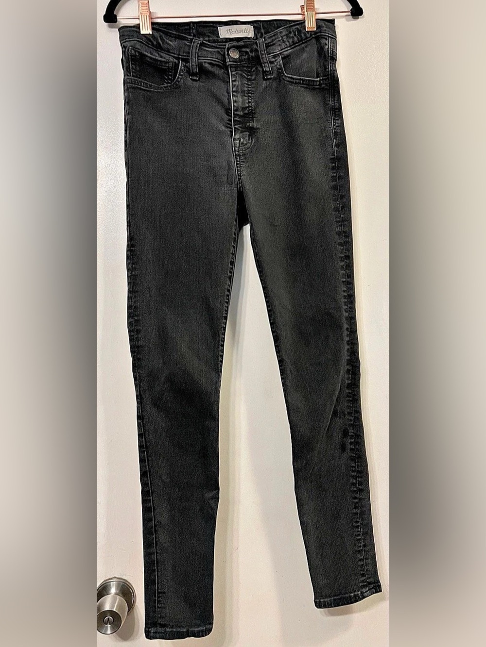 MadeWell Roadtrip Tripper Jeans Black Skinny Waist 27
